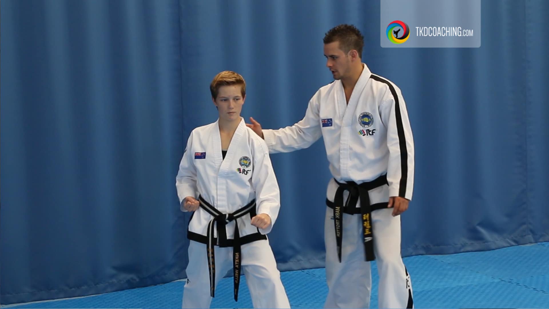 Master Mark Trotter teaching and demonstrating Chon-Ji Tul pattern movements step by step.