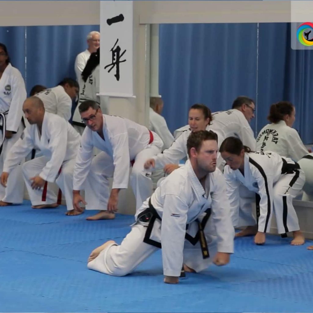 Mr Chris Broughton teaching instructors TKD Creative Games for kids