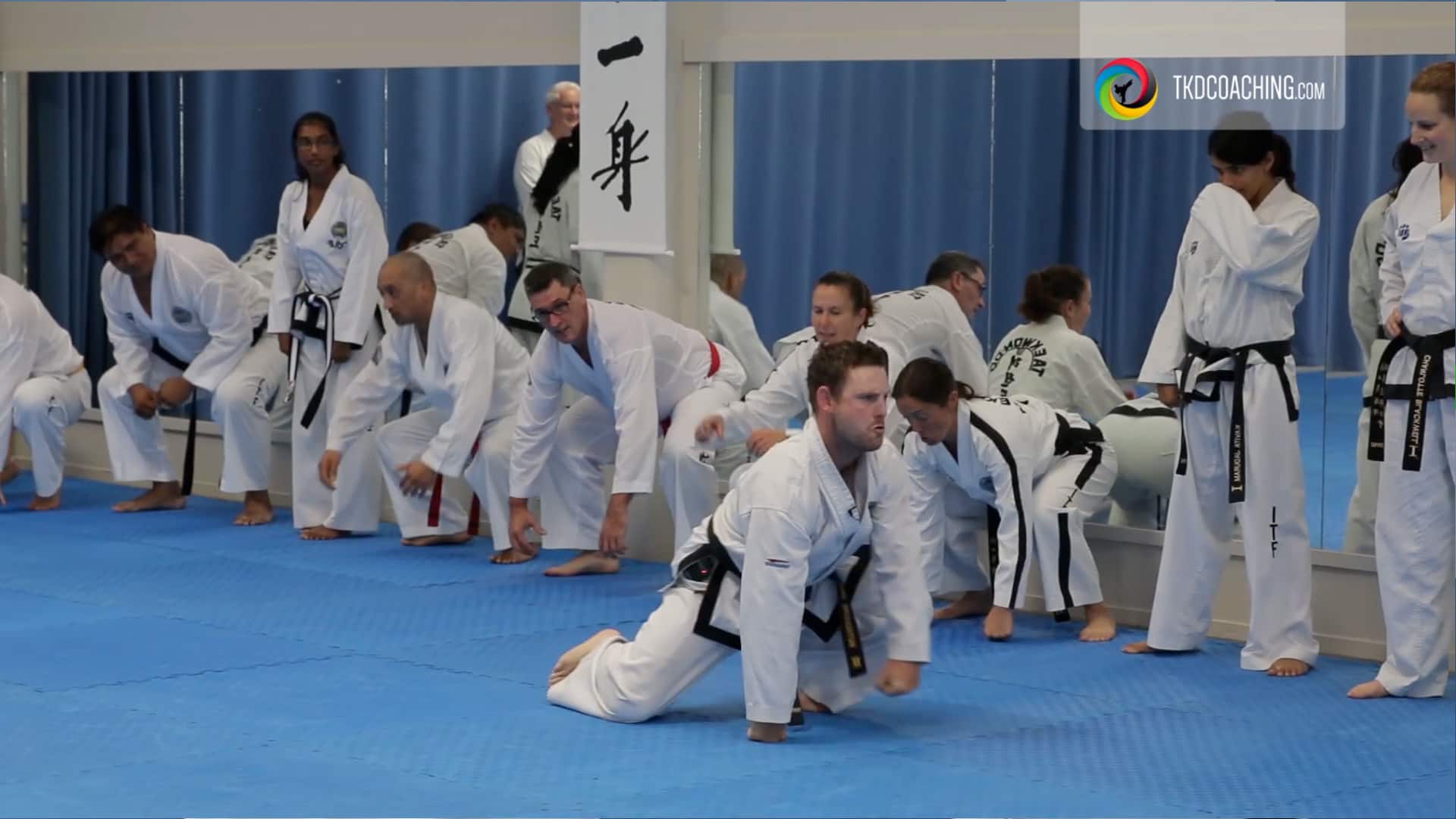 Mr Chris Broughton teaching instructors TKD Creative Games for kids