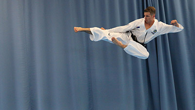 Taekwon-Do balance training exercises guided by Carl Van Roon