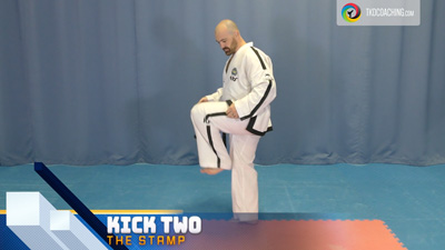 World Champion Brendan Doogan demonstrating a Taekwon-Do kick while explaining his five groups of kicks theory
