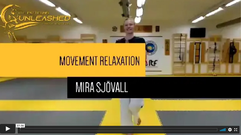 World Champion Mira Sjövall demonstrating movement relaxation in ITF patterns