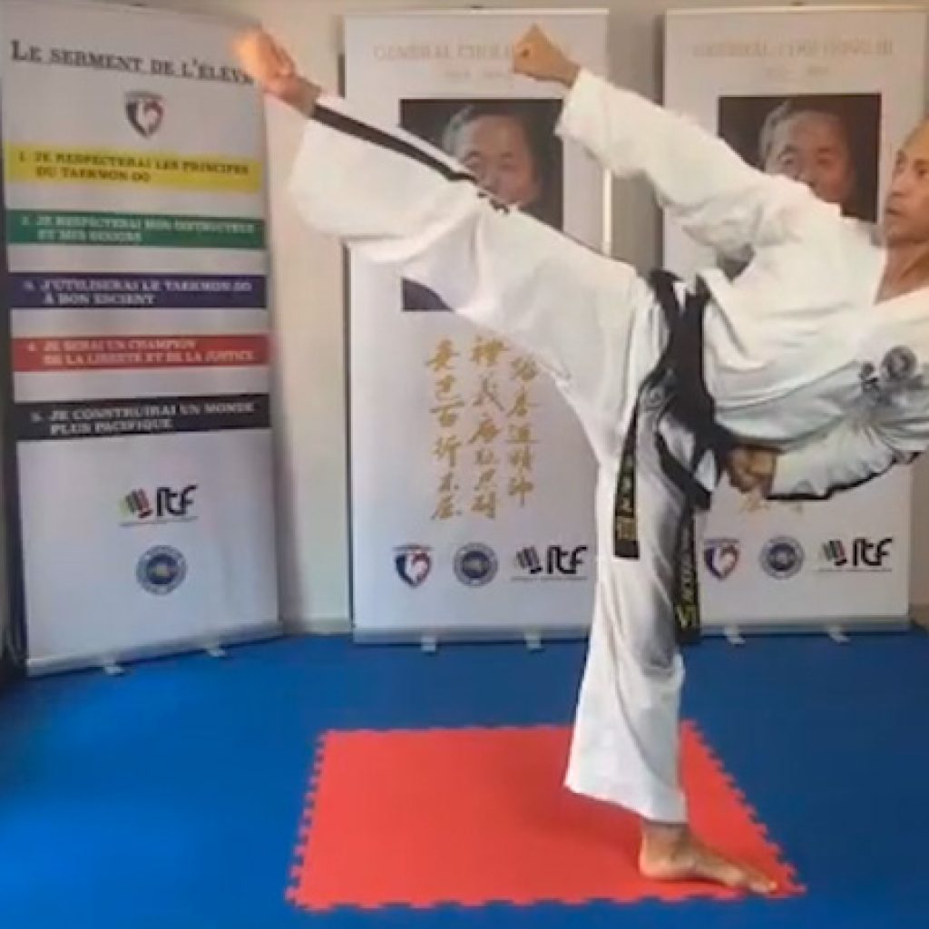 Physical preparation for ITF Taekwon-Do patterns training session
