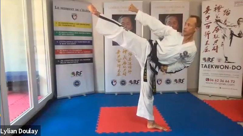 Physical preparation for ITF Taekwon-Do patterns training session