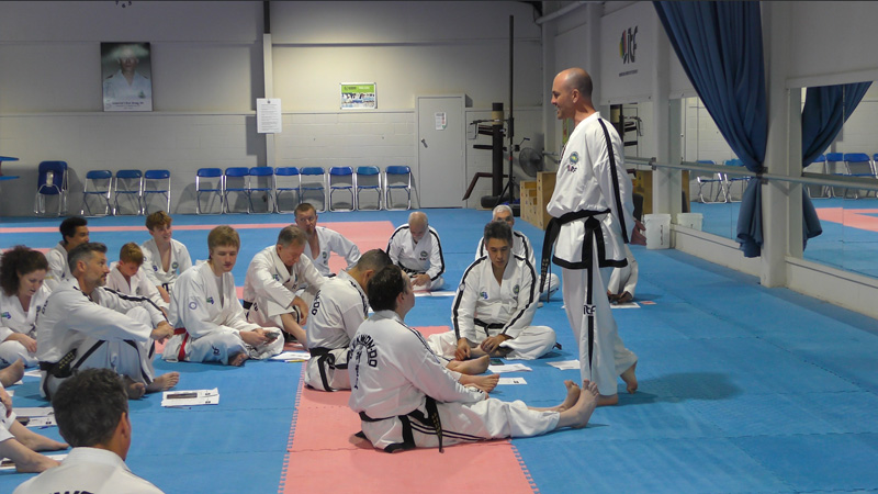 taekwondo training