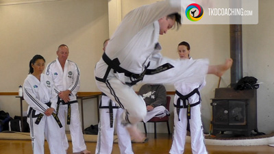 Teaching Flying Combination Kicks with Master Matthew Breen